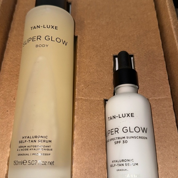 TAN-LUXE SUPER GLOW BODY SELF-TAN LOTION 5.07OZ+1.69OZ SELF-TAN SERUM SP… - Picture 2 of 6